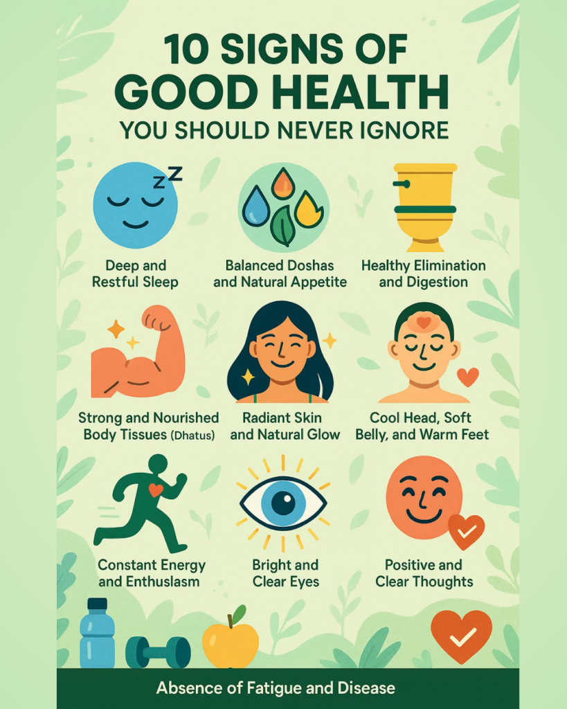 10‍ Si​gns o⁠f Good Health